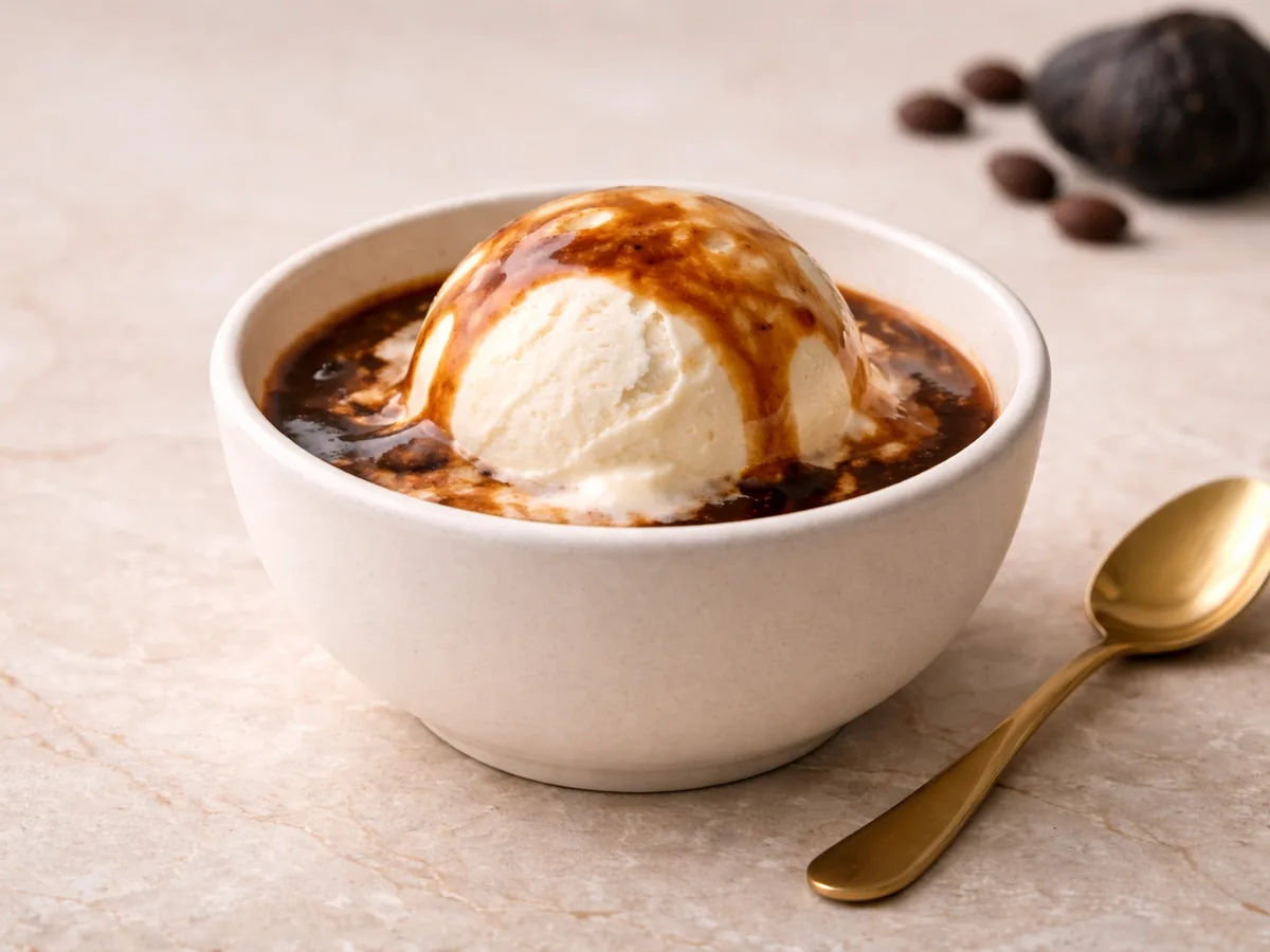 Affogato à l'Ail Noir