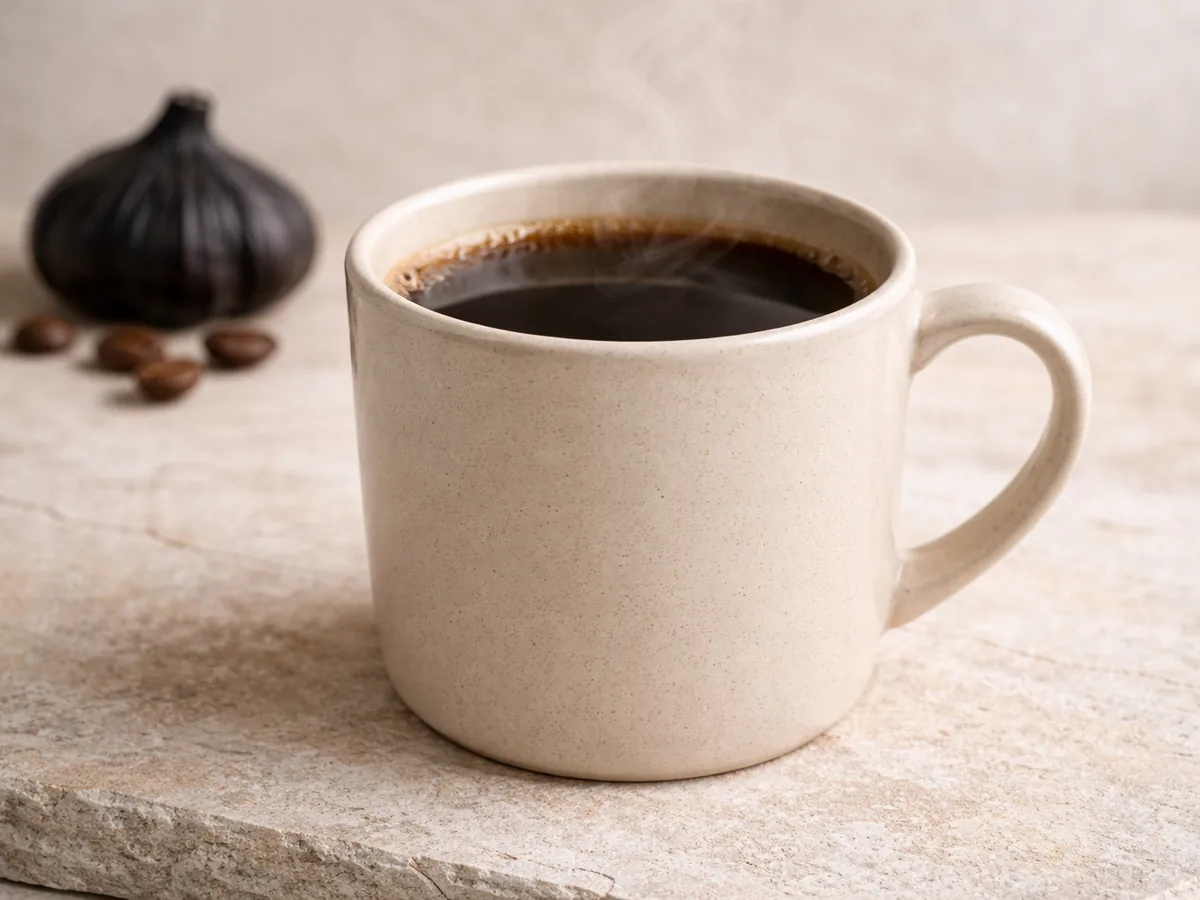 Americano doux à l'ail noir