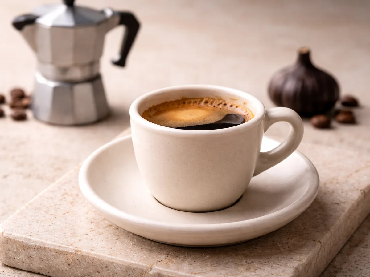 Café Italien à l'ail noir