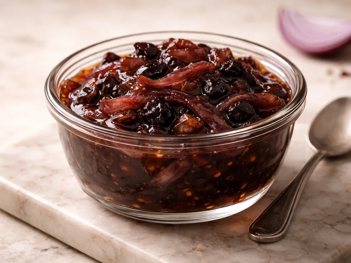 Confiture d'Oignon Rouge et Ail Noir
