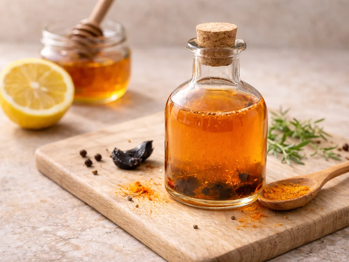 Elixir d'Ail Noir et Vinaigre de Cidre pour un boost immunitaire