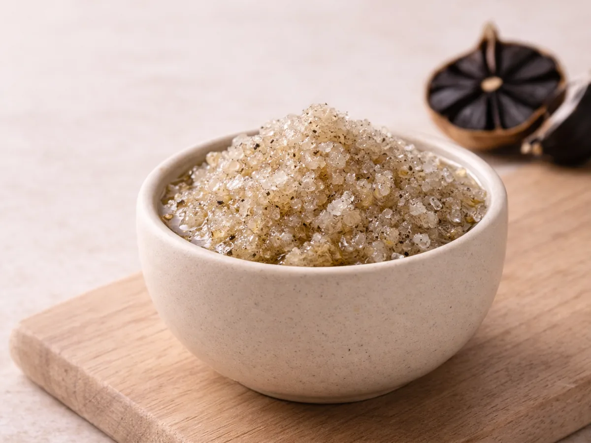 Gommage pour les Mains à l'Ail Noir