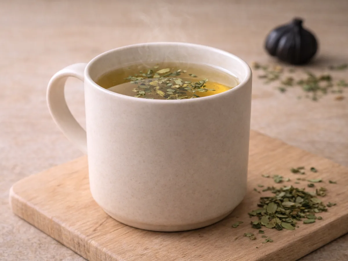 Infusion d'Ail Noir et Feuilles de Moringa pour un renforcement nutritionnel