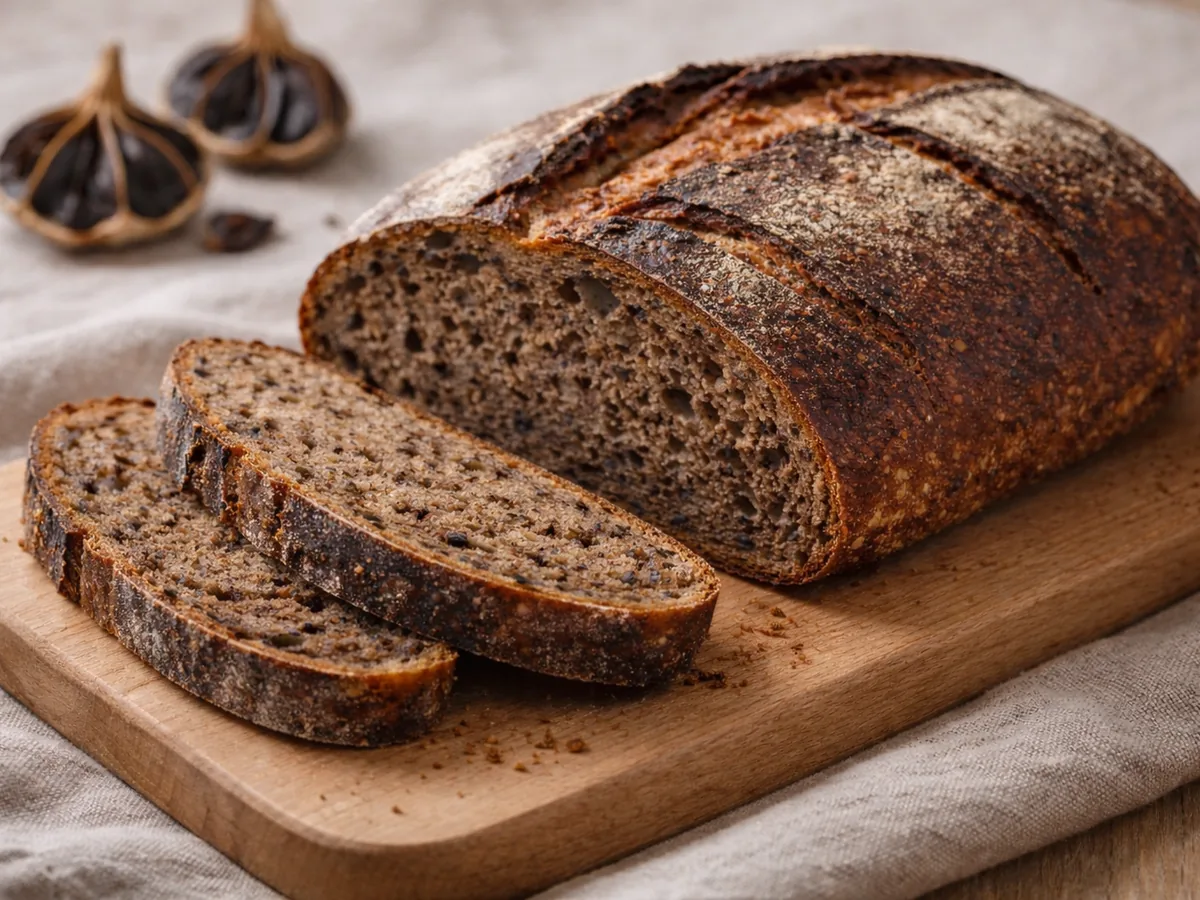 Pain à la Farine d'Ail Noir