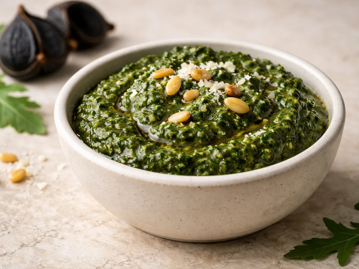 Pesto d'Ail Noir et Roquette
