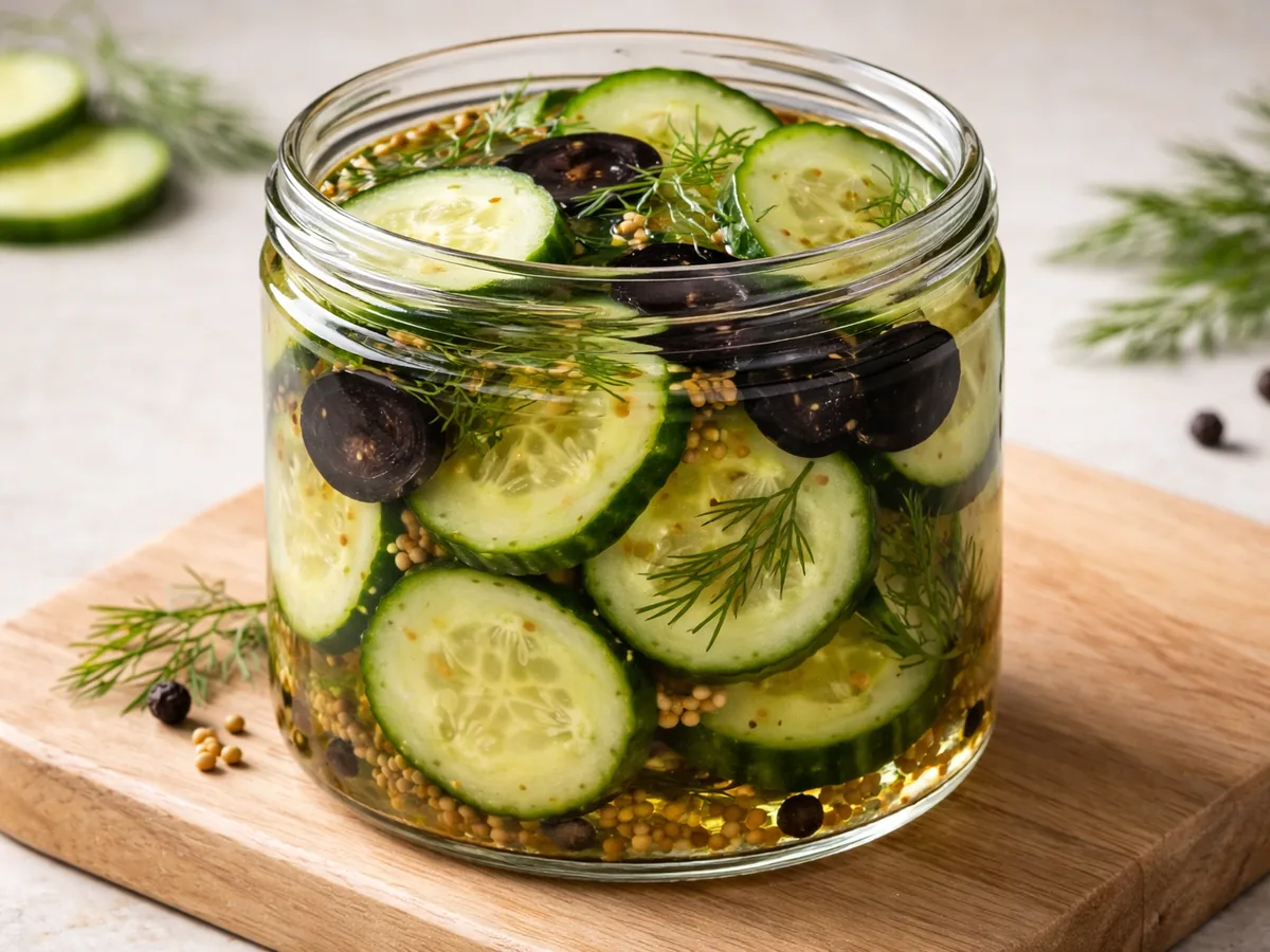 Pickles de Concombres à l'Ail Noir