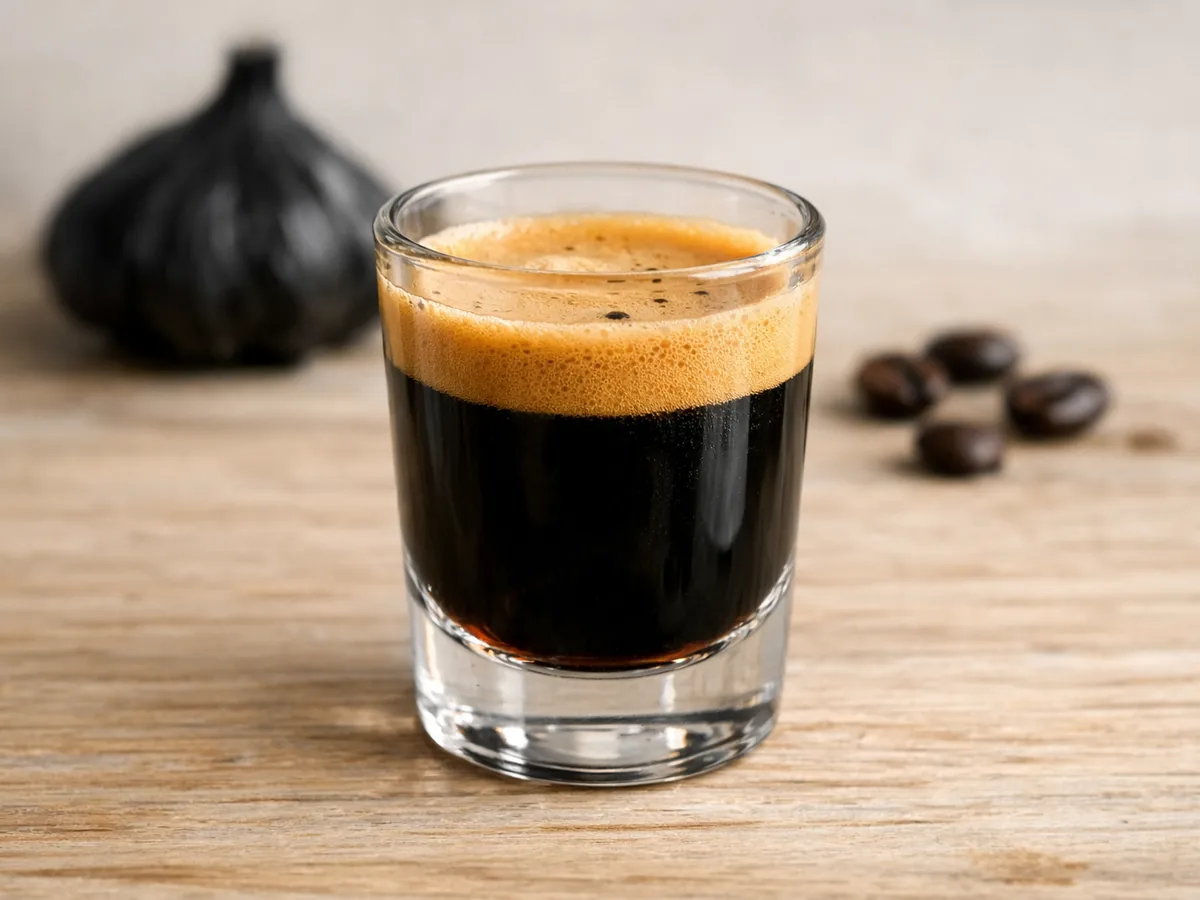 Ristretto intense à l'ail noir