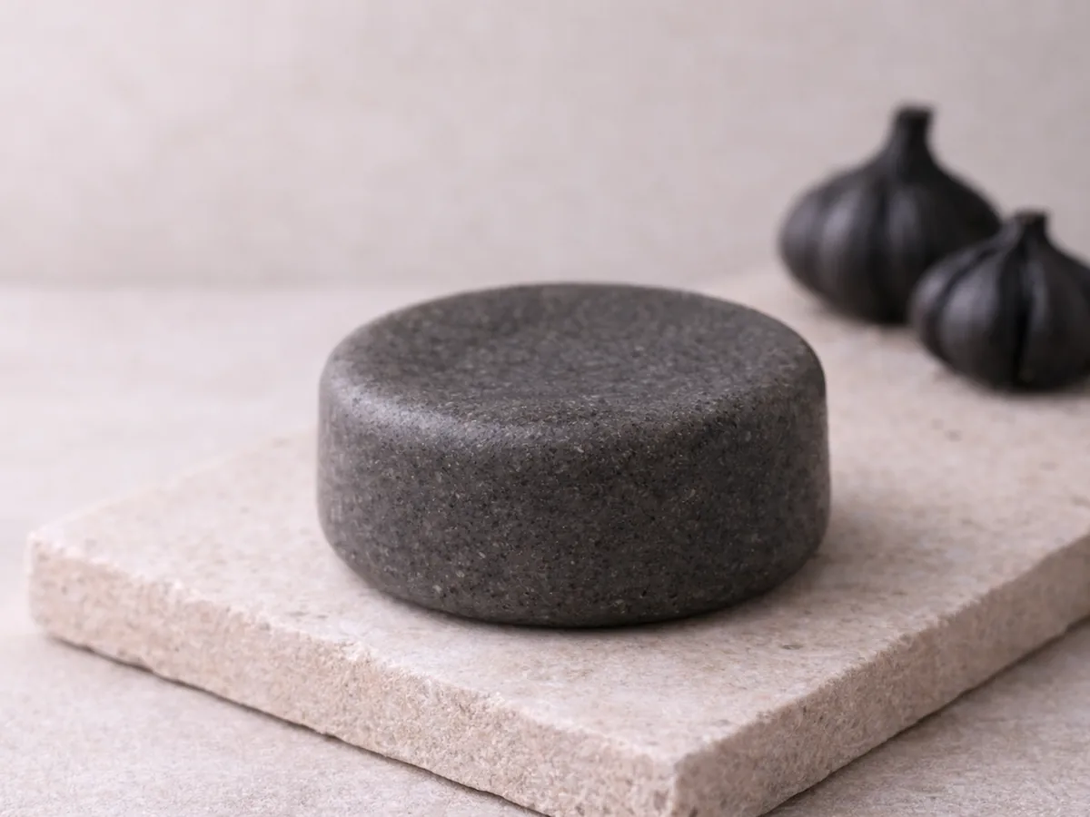 Shampooing Solide Revitalisant à l'Ail Noir