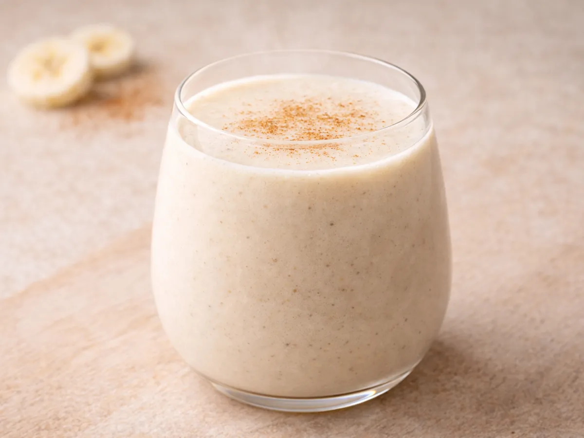 Smoothie au yaourt agrémenté d'ail noir