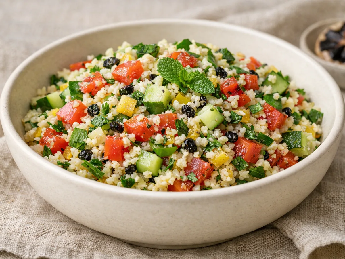 Taboulé au citron confit et ail noir
